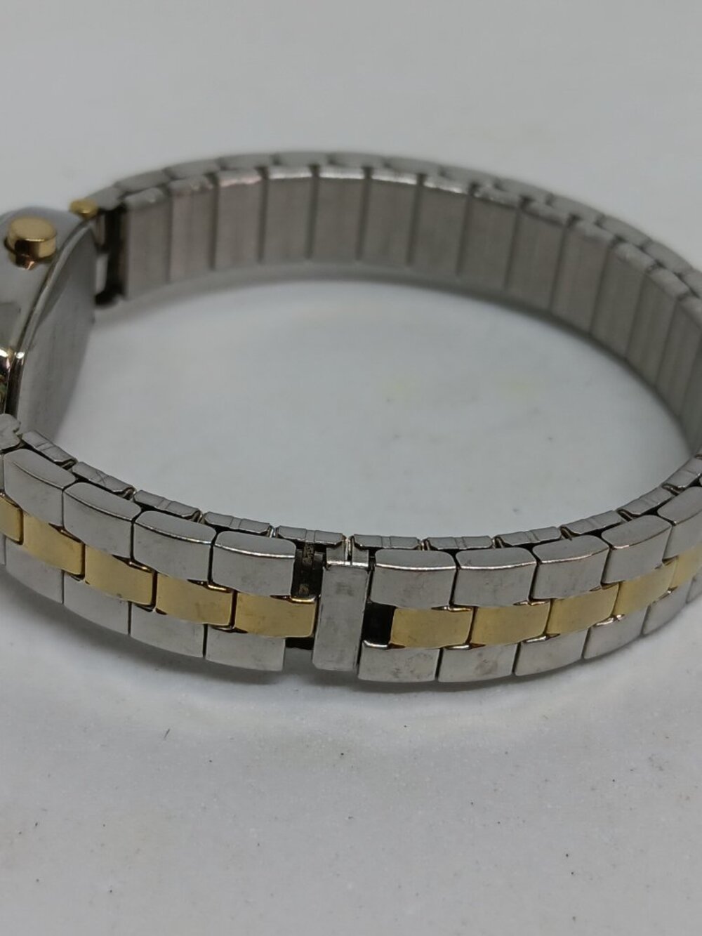 Timex T2M474 Women's 18mm x 24 mm Two Tone Flex Band Indiglo Watch NEW BATT - Picture 5 of 11